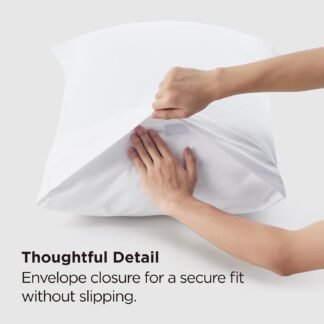 Bedsure Queen Pillow Cases Set of 2 - White Brushed Microfiber Pillowcase 2 Pack Super Soft Pillowcase Pillow Shams Covers with Envelope Closure Wrinkle Fade and Stain - lunas-mystic-emporium.com Bedsure Queen Pillow Cases Set of 2 - White Brushed Microfiber Pillowcase 2 Pack, Super Soft Pillowcase, Pillow Shams Covers with Envelope Closure, Wrinkle, Fade and Stain...