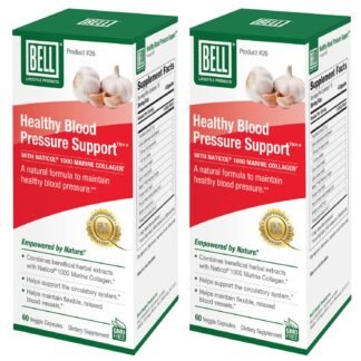 Bell Healthy Blood Pressure Supportâ„¢ Unique Blend - Natural Blend of Green Coffee Bean Extract, Garlic & Celery Seed Extract Supplements- 60 Capsules, Vegan, Non-GMO, 2-Pack
