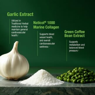 Bell Healthy Blood Pressure Support™ Unique Blend - Natural Blend of Green Coffee Bean Extract, Garlic & Celery Seed Extract Supplements- 60 Capsules, Vegan, Non-GMO