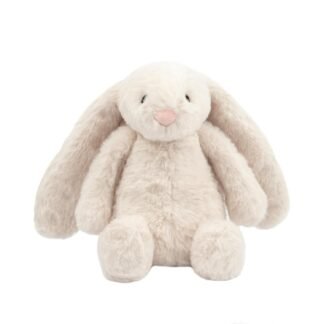 Best Pet Supplies Interactive Squeaky Dog Chew Toy, Ideal Dog Toys for Chewers, Small, Medium & Large Dogs, and Fetch Lovers - Bunny (Beige), Large