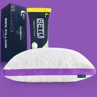 BETU Cooling Pillow Queen Size, Shredded Memory Foam Cool Pillow for Hot Sleepers, Adjustable Firm Soft Support Bed Pillows Perfect for Back Neck Pain and Side Sleeping with...