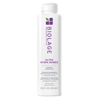 Biolage Ultra Hydra Source Shampoo - Deeply Moisturizes and Hydrates Very Dry Hair, Cleanses and Tames Frizz, For Thick, Coarse Hair, Infused with Cupuaçu Butter & Salicylic...