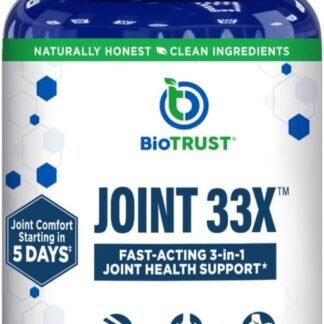 BioTrust Joint 33X Advanced 3-in-1 Joint Support Supplement - Healthy Flexibility, Mobility Relief & Comfort - Boswellia Serrata, Type II Collagen, Hyaluronic Acid - 30 Capsules​