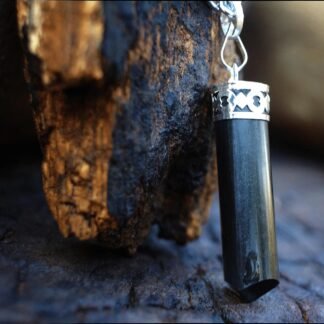 Black Tourmaline Necklace - Natural Healing Crystal Pendant for Powerful Protection from Negative Energy. Stress Relief. Raw Stone Jewelry for Men & Women