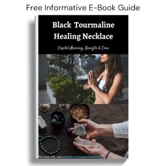 Black Tourmaline Necklace - Natural Healing Crystal Pendant for Powerful Protection from Negative Energy. Stress Relief. Raw Stone Jewelry for Men & Women