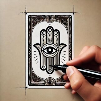 Blank Tarot Cards with Printed Back Design - Create Your Own DIY Tarot Oracle Card Deck - Box of 80 Blank Oracle Cards to Write On (2.75 inches x 4.75 inches) - Butterfly Design