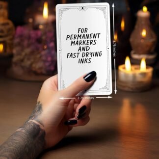 Blank Tarot Cards with Printed Back Design - Create Your Own DIY Tarot Oracle Card Deck - Box of 80 Blank Oracle Cards to Write On (2.75 inches x 4.75 inches) - Butterfly Design