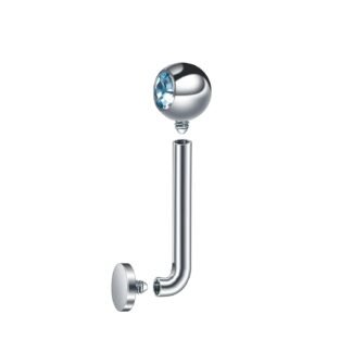 BLISI 14G Solid Titanium Christina Piercing Barbell VCH Ring Bar Genital Jewelry Vertical Hood