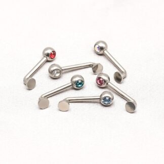 BLISI 14G Solid Titanium Christina Piercing Barbell VCH Ring Bar Genital Jewelry Vertical Hood