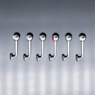 BLISI 14G Solid Titanium Christina Piercing Barbell VCH Ring Bar Genital Jewelry Vertical Hood