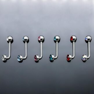 BLISI 14G Solid Titanium Christina Piercing Barbell VCH Ring Bar Genital Jewelry Vertical Hood