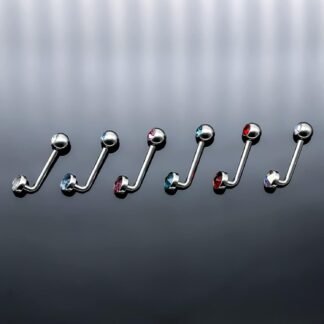 BLISI 14G Solid Titanium Christina Piercing Barbell VCH Ring Bar Genital Jewelry Vertical Hood