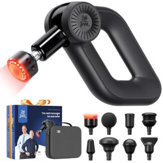 BOB AND BRAD D6 Ultra Massage Gun with Infrared Light, Deep Tissue Percussion Massager Gun with 16mm Amplitude, Professional Muscle Massager for Athletes, Electric Handheld...
