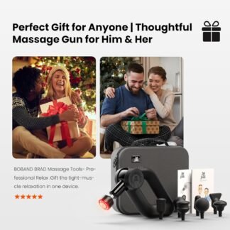 BOB AND BRAD D6 Ultra Massage Gun with Infrared Light, Deep Tissue Percussion Massager Gun with 16mm Amplitude, Professional Muscle Massager for Athletes, Electric Handheld...