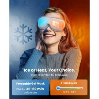 BOB AND BRAD Eye Massager with Heat and Cooling, EyeOasis 3 Eye Mask for Migraine FSA Eligible/HSA Eligible, Heated Face Massager for Dry Eye Strain Relief Improve Sleep,...