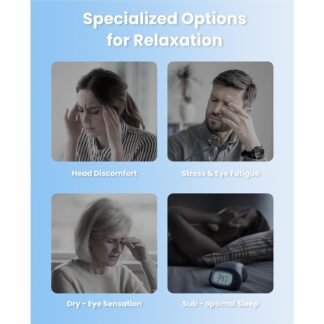 BOB AND BRAD Eye Massager with Heat and Cooling, EyeOasis 3 Eye Mask for Migraine FSA Eligible/HSA Eligible, Heated Face Massager for Dry Eye Strain Relief Improve Sleep,...