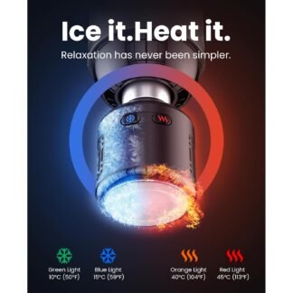 BOB AND BRAD T2 Pro Massage Gun with Heat and Cold, Deep Tissue Percussion Massager Gun for Pain Relief, Muscle Massager, HSA Electric Back Massagers for Professional Athletes...