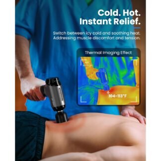 BOB AND BRAD T2 Pro Massage Gun with Heat and Cold, Deep Tissue Percussion Massager Gun for Pain Relief, Muscle Massager, HSA Electric Back Massagers for Professional Athletes...