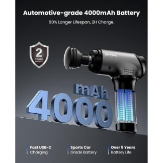 BOB AND BRAD T2 Pro Massage Gun with Heat and Cold, Deep Tissue Percussion Massager Gun for Pain Relief, Muscle Massager, HSA Electric Back Massagers for Professional Athletes...