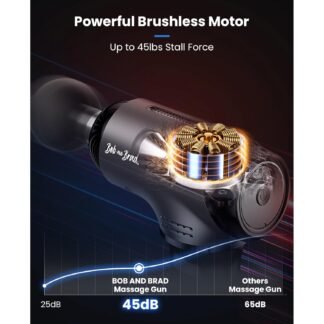 BOB AND BRAD T2 Pro Massage Gun with Heat and Cold, Deep Tissue Percussion Massager Gun for Pain Relief, Muscle Massager, HSA Electric Back Massagers for Professional Athletes...