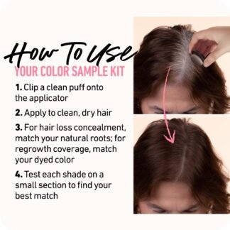 BOLDIFY Hairline Powder Color Sample Kit - Root Touch Up Hair Color for Gray Coverage - Bald Spot Concealing Hair Powder for Women & Men - 24-Hour Stain-Proof - Light + Medium...