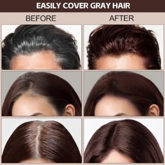 Boobeen Root Touch Up Hair Color Stick，Blendable Hairline Powder for Gray Coverage，Long Lasting Root Cover Up & Thinning Edges,Natural Finish for Women & Men