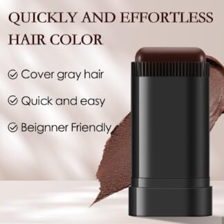 Boobeen Root Touch Up Hair Color Stick，Blendable Hairline Powder for Gray Coverage，Long Lasting Root Cover Up & Thinning Edges,Natural Finish for Women & Men