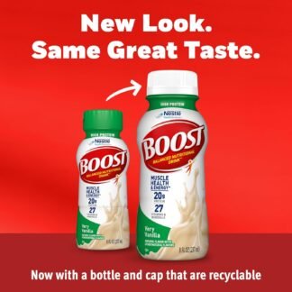 BOOST High Protein Balanced Nutritional Drink, Very Vanilla, 8 FL OZ (Pack of 6)
