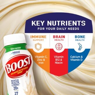 BOOST High Protein Balanced Nutritional Drink, Very Vanilla, 8 FL OZ (Pack of 6)