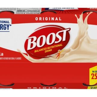 Boost Original Nutritional Energy Balanced Nutritional Drink (6 Count (Pack of 2), Vanilla & Strawberry)