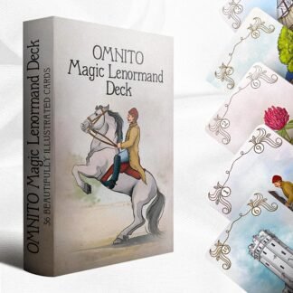 Borderless Oracle Magic Lenormand Deck | Wisdom Cards for Love and Life | Mystical Vintage 36-Card Set with Guide Book for Soul, Destiny, and Fortune Reading