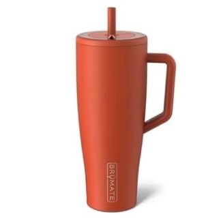 BrüMate Era 40 oz Tumbler with Handle and Straw | 100% Leakproof Insulated Water Bottle Tumbler with Lid and Straw | Made of Stainless Steel | Cup Holder Friendly | 40oz (Cedar)