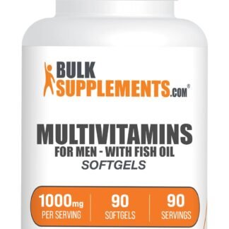 BulkSupplements.com Multivitamin for Men Softgels - Daily Multivitamin, Multimineral Supplement, with Fish Oil - Gluten Free, 1 Softgel per Serving, 90 Count (Pack of 1)