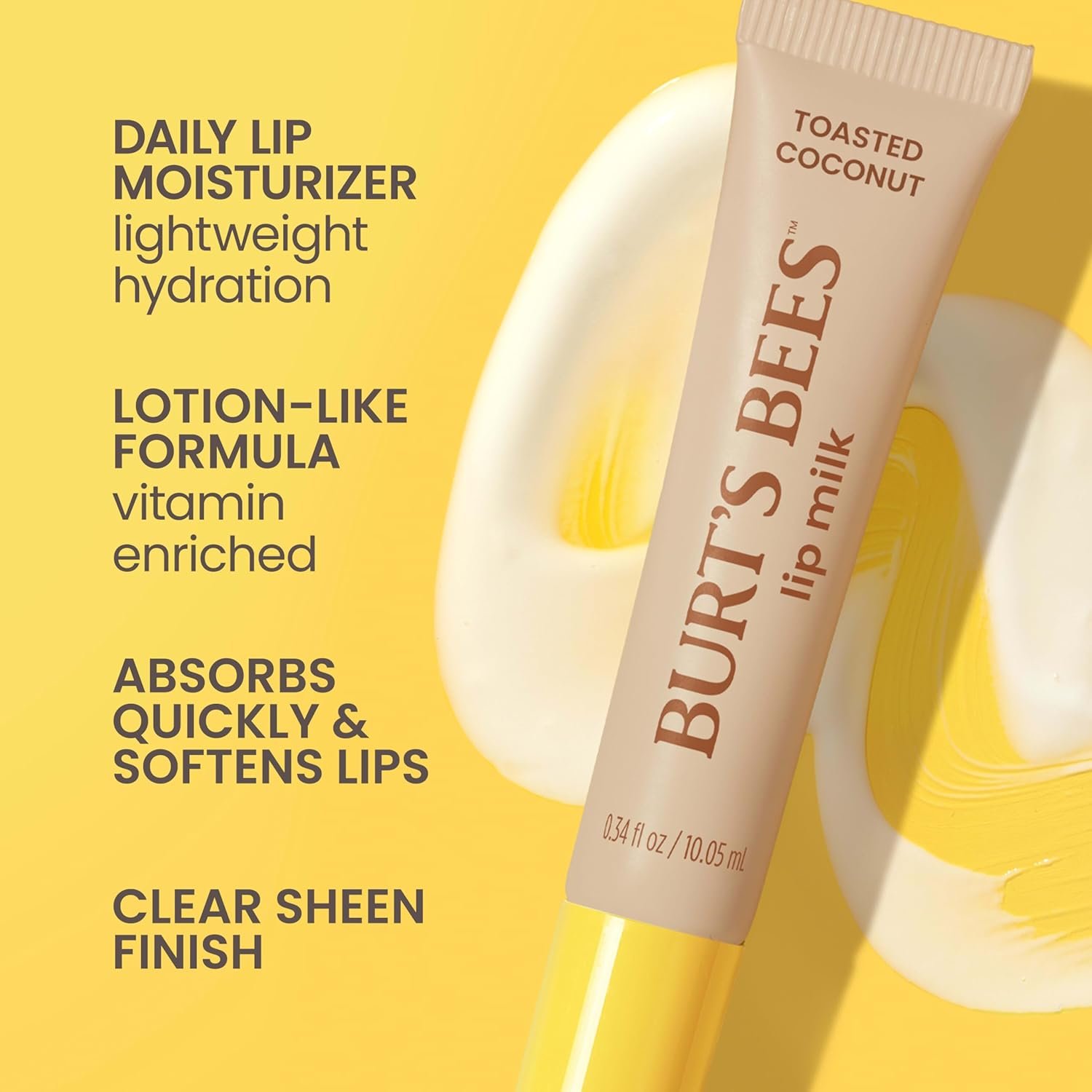 Burts Bees Lip Milk Daily Lip Moisturizer Toasted Coconut Vitamin Enriched Moisturizing Lip Balm with Almond Milk and Jojoba Oil Hydrating for Softer Lips 1 Tube 034 Fl Oz - lunas-mystic-emporium.com Burt’s Bees Lip Milk, Daily Lip Moisturizer, Toasted Coconut, Vitamin Enriched Moisturizing Lip Balm with Almond Milk and Jojoba Oil, Hydrating for Softer Lips, 1 Tube, 0.34 Fl Oz