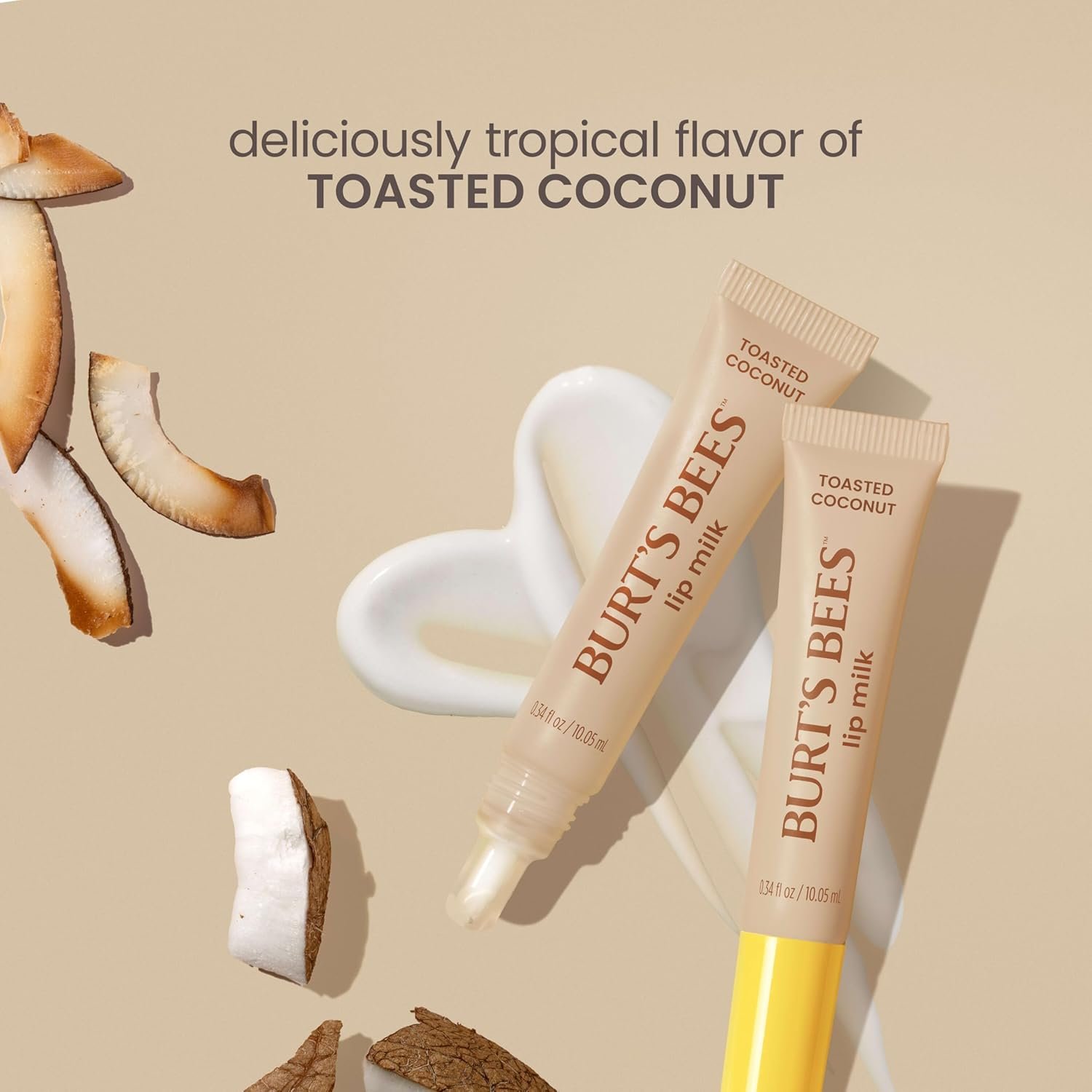 Burts Bees Lip Milk Daily Lip Moisturizer Toasted Coconut Vitamin Enriched Moisturizing Lip Balm with Almond Milk and Jojoba Oil Hydrating for Softer Lips 1 Tube 034 Fl Oz - lunas-mystic-emporium.com Burt’s Bees Lip Milk, Daily Lip Moisturizer, Toasted Coconut, Vitamin Enriched Moisturizing Lip Balm with Almond Milk and Jojoba Oil, Hydrating for Softer Lips, 1 Tube, 0.34 Fl Oz