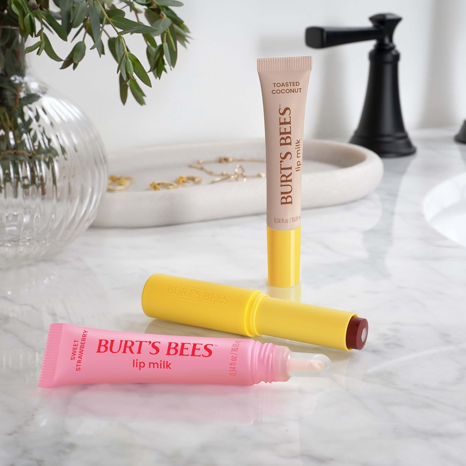 Burts Bees Lip Milk Daily Lip Moisturizer Toasted Coconut Vitamin Enriched Moisturizing Lip Balm with Almond Milk and Jojoba Oil Hydrating for Softer Lips 1 Tube 034 Fl Oz - lunas-mystic-emporium.com Burt’s Bees Lip Milk, Daily Lip Moisturizer, Toasted Coconut, Vitamin Enriched Moisturizing Lip Balm with Almond Milk and Jojoba Oil, Hydrating for Softer Lips, 1 Tube, 0.34 Fl Oz