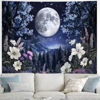 BVBOX Mystical Tarot & Celestial Tapestry - Moon, Star, Serpent & Butterfly Wall Hanging for Bohemian Room Decor, Dorm Living Room Aesthetic 59L x 51W