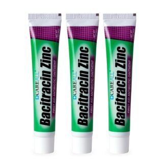 CareAll Bacitracin Antibiotic Zinc Ointment 1oz (3 Pack). First Aid Ointment to Prevent and Heal Infections for Minor cuts, Scrapes and Burns.