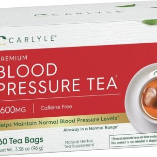 Carlyle Blood Pressure Tea Bags | 60 Count | with Hibiscus Flower | Vegetarian, Non-GMO & Gluten Free, Herbal Tea Supplement