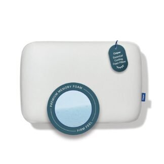 Casper Sleep Essential Cooling Foam Pillow, Standard Size – Firm Memory Foam with Cooling Cover, Supports Side Sleepers, Breathable & Pressure-Relieving