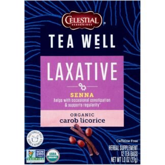 Celestial Seasonings TeaWell Herbal Tea, Lemon Ginger, Caffeine Free Organic Wellness Tea, 12 Tea Bags