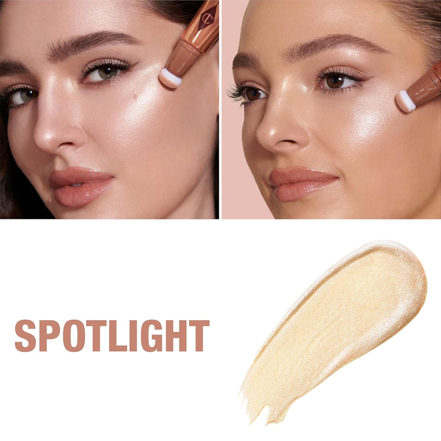 Charlotte Tilbury Beauty Light Wand Liquid Highlighter Makeup - Soft-Focus Highlighter Blush for Cheeks - Pearlescent Weightless Radiant Finish - lunas-mystic-emporium.com Charlotte Tilbury Beauty Light Wand Liquid Highlighter Makeup - Soft-Focus Highlighter & Blush for Cheeks - Pearlescent, Weightless Radiant Finish