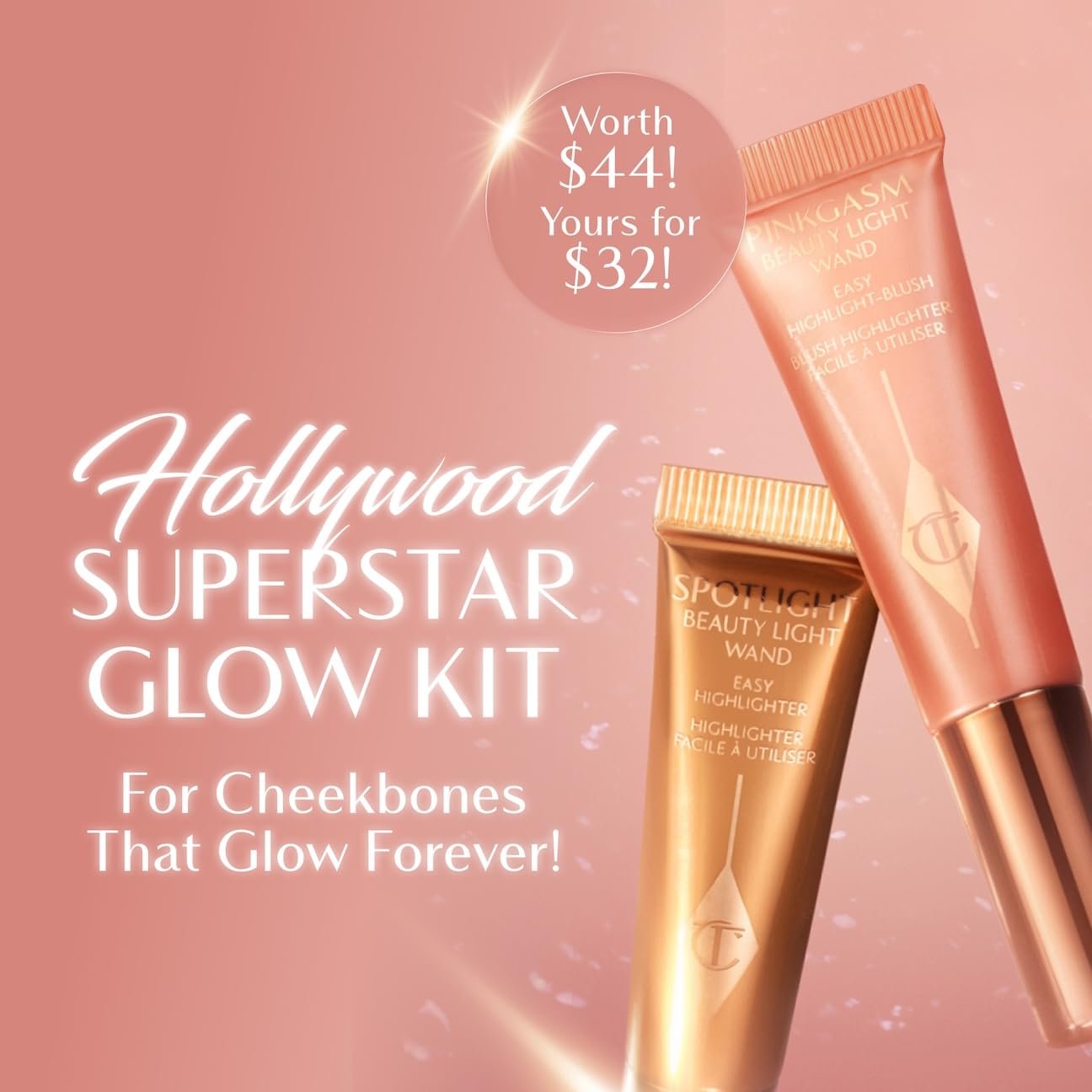 Charlotte Tilbury Beauty Light Wand Liquid Highlighter Makeup - Soft-Focus Highlighter Blush for Cheeks - Pearlescent Weightless Radiant Finish - lunas-mystic-emporium.com Charlotte Tilbury Beauty Light Wand Liquid Highlighter Makeup - Soft-Focus Highlighter & Blush for Cheeks - Pearlescent, Weightless Radiant Finish