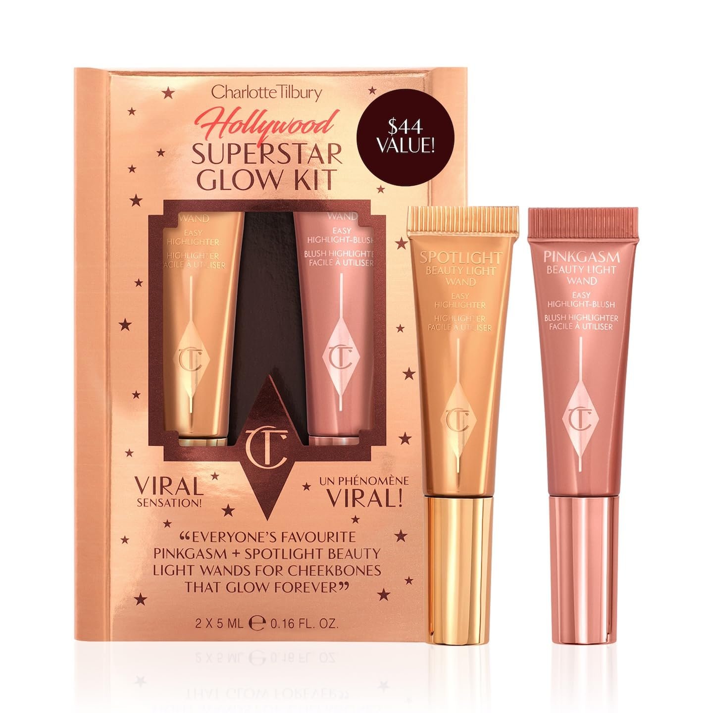 Charlotte Tilbury Beauty Light Wand Liquid Highlighter Makeup - Soft-Focus Highlighter Blush for Cheeks - Pearlescent Weightless Radiant Finish - lunas-mystic-emporium.com Charlotte Tilbury Beauty Light Wand Liquid Highlighter Makeup - Soft-Focus Highlighter & Blush for Cheeks - Pearlescent, Weightless Radiant Finish