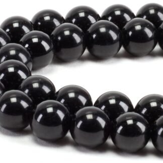 Cherry Tree Collection | 100PCS Gemstone Round Beads for Jewelry Making | Includes Storage Box, Elastic String, and Needles