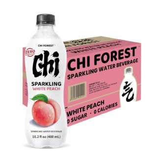 CHI FOREST Sparkling Water Beverage, 4 Flavors Variety Pack, Zero Sugar, 11.16 fl oz Cans (Pack of 24)