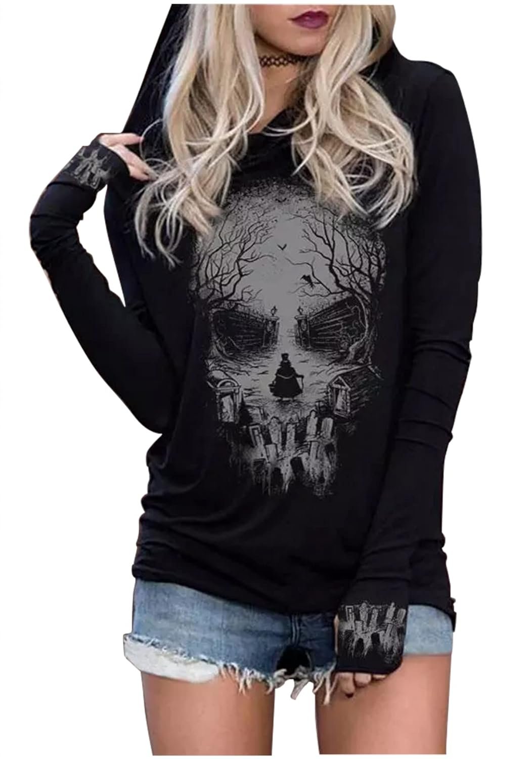 CHUNTIANRAN Hoodies Shirts for Women Early Fall Long Sleeve Tops Vintage Graphic Outfits Tops Fashion Pullover Tees 2025 - lunas-mystic-emporium.com CHUNTIANRAN Hoodies Shirts for Women Early Fall Long Sleeve Tops Vintage Graphic Outfits Tops Fashion Pullover Tees 2025