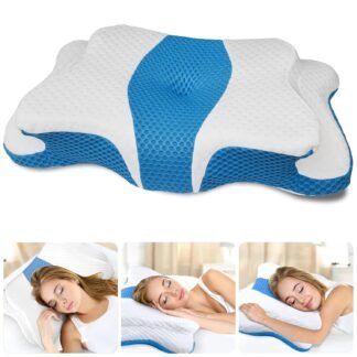 CHxxy Memory Foam Pillows, Cervical Pillow for Neck and Shoulder Pain Relief, Ergonomic Contour Bed Pillow, Soft for Side Sleep Stomach Sleeping and Back Sleeper