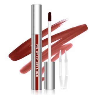 Cilrofelr Peel Off Lip Liner Stain, Long Wear Tattoo Lip Liner with Tweezer, Peel Off Lip Stain with Matte Finish, Long Lasting, Waterproof, Transfer-proof, Highly Pigmented...