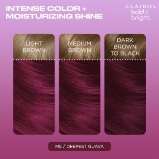 Clairol Bold Bright Permanent Hair Dye M5 Deepest Guava Hair Color Pack of 1 - lunas-mystic-emporium.com Clairol Bold & Bright Permanent Hair Dye, M5 Deepest Guava Hair Color, Pack of 1